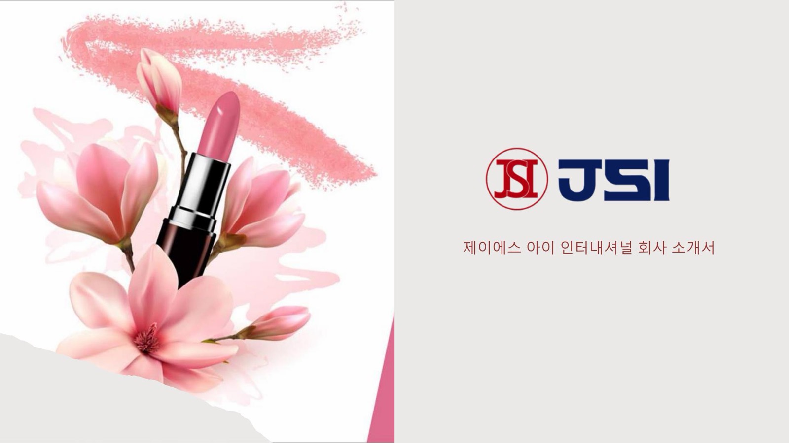 JSI 회사 소개서 표지